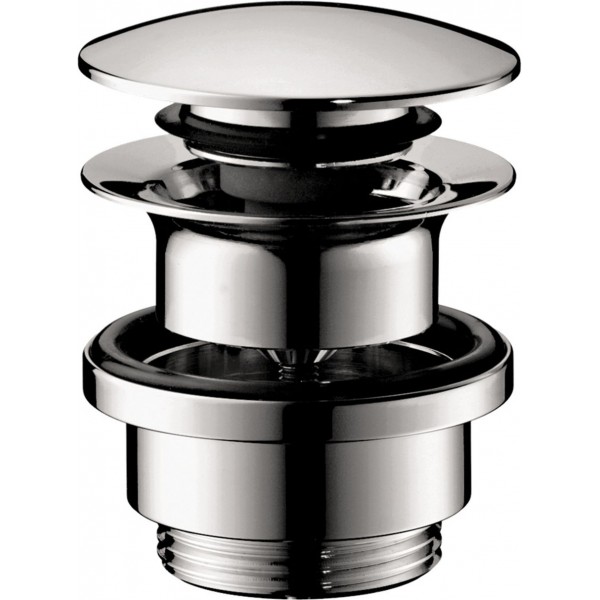 Waste Valve with overflow, With overflow material: Brass surface: Glossy, color: Chrome Waste overflows