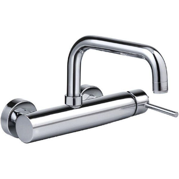 Kitchen tap Wall-mounted material: Brass, color: Chrome surface: Glossy Wall-mounted Kitchen tap Wall-mounted material: Brass, color: Chrome surface: Glossy Wall-mounted