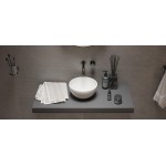 Νιπτήρας ελευθέρας τοποθέτησης 23x23x11,5 από solid surface χωρίς οπή  χωρίς υπερχείλιση, χρώμα: Λευκό επιφάνεια: Ματ Ελευθέρας τοποθέτησης
