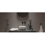 Νιπτήρας ελευθέρας τοποθέτησης 23x23x11,5 από solid surface χωρίς οπή  χωρίς υπερχείλιση, χρώμα: Λευκό επιφάνεια: Ματ Ελευθέρας τοποθέτησης