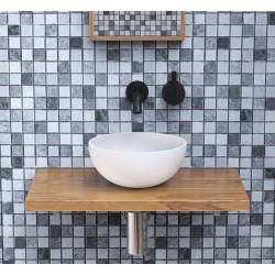 Washbasin Free standing 23x23x11,5 material: Solid Surface Without hole Without overflow, color: White surface: Matt Free standing