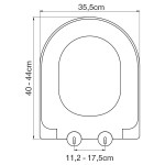 Toilet-seat soft closing, style: Wrapover, color: White Toilet seats & covers Toilet-seat soft closing, style: Wrapover, color: White Toilet seats & covers