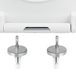 Toilet-seat soft closing, style: Wrapover, color: White Toilet seats & covers Toilet-seat soft closing, style: Wrapover, color: White Toilet seats & covers
