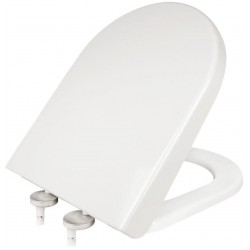 Toilet-seat soft closing, style: Wrapover, color: White Toilet seats & covers