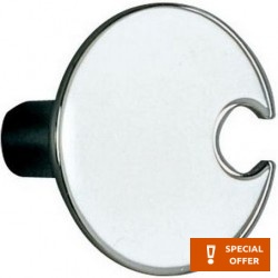 Hook Flat wall mounted material: Brass single, color: Chrome surface: Glossy