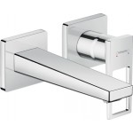 Wash basin tap Wall-mounted - external part 2 holes mixer With non-closing waste set, color: Chrome 16,5cm material: Brass surface: Glossy Wall-mounted - external part Wash basin tap Wall-mounted - external part 2 holes mixer With non-closing waste set, color: Chrome 16,5cm material: Brass surface: Glossy Wall-mounted - external part
