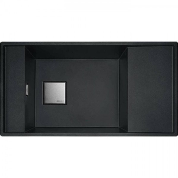 Sink Granite 84,6x42,5 left / right Flushmount / Undermount 1 bowl Onyx (86x45,8), color: Black Granite