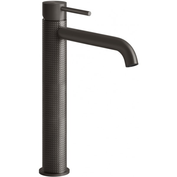 Wash basin tap Deck-mounted for free-standing washbasin material: Inox mixer Without waste Black Metal Brushed PVD, color: Black surface: Brushed Deck-mounted