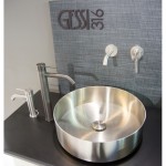 Νιπτήρας ελευθέρας τοποθέτησης 40x40x12,5 από inox χωρίς οπή  χωρίς υπερχείλιση Brushed Steel, χρώμα: Χρωμέ επιφάνεια: Ματ Ελευθέρας τοποθέτησης