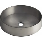 Νιπτήρας ελευθέρας τοποθέτησης 40x40x12,5 από inox χωρίς οπή  χωρίς υπερχείλιση Brushed Steel, χρώμα: Χρωμέ επιφάνεια: Ματ Ελευθέρας τοποθέτησης