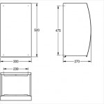 Χαρτοδοχείο 30x52x27cm από inox 33 lt ανοιχτό επίτοιχος τύπος, χρώμα: Χρωμέ επιφάνεια: Βουρτσισμένη Χαρτοδοχεία Χαρτοδοχείο 30x52x27cm από inox 33 lt ανοιχτό επίτοιχος τύπος, χρώμα: Χρωμέ επιφάνεια: Βουρτσισμένη Χαρτοδοχεία