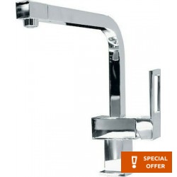 Kitchen tap Deck-mounted material: Brass, color: Chrome surface: Glossy