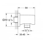 Provision, color: Chrome surface: Glossy Outlet elbows Provision, color: Chrome surface: Glossy Outlet elbows