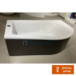 Bathtub Offset 160x70 material: Acrylic left surface: Glossy, color: White