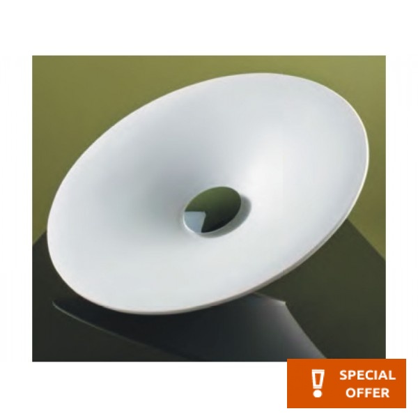 Washbasin Free standing 50x50x10 material: Porcelain Without hole Without overflow, color: White surface: Glossy Free standing