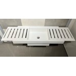 Νιπτήρας επίτοιχος 160x50 με 1 γούρνα χωρίς κολώνα χωρίς οπή από solid surface, χρώμα: Λευκό επιφάνεια: Ματ Επίτοιχοι Νιπτήρας επίτοιχος 160x50 με 1 γούρνα χωρίς κολώνα χωρίς οπή από solid surface, χρώμα: Λευκό επιφάνεια: Ματ Επίτοιχοι