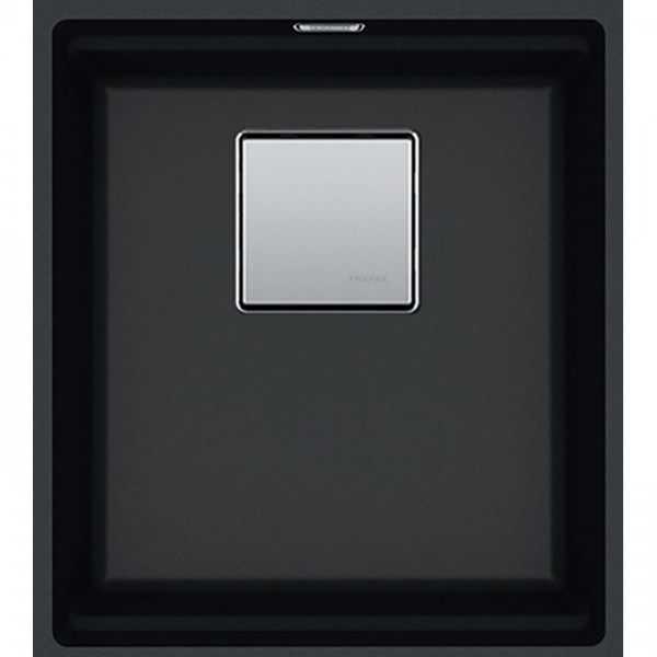 Νεροχύτης γρανιτένιος 37x42 χωρίς πάγκο υποκαθήμενος, 1 γούρνα (41x46cm) Onyx, χρώμα: Μαύρο Γρανιτένιοι