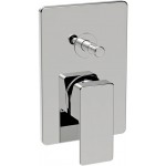 Shower tap Wall-mounted concealed - complete set 2 way material: Brass mixer With plate without hand shower, hose and holder, color: Chrome surface: Glossy Wall-mounted - external part Shower tap Wall-mounted concealed - complete set 2 way material: Brass mixer With plate without hand shower, hose and holder, color: Chrome surface: Glossy Wall-mounted - external part