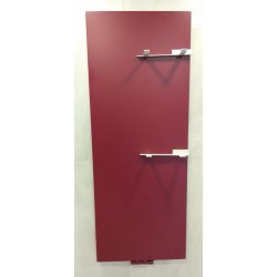 Πετσετοθήκη θερμαινόμενη 59x150 από σίδερο, χρώμα: Κόκκινο επιφάνεια: Ματ Πετσετοθήκες θερμαινόμενες