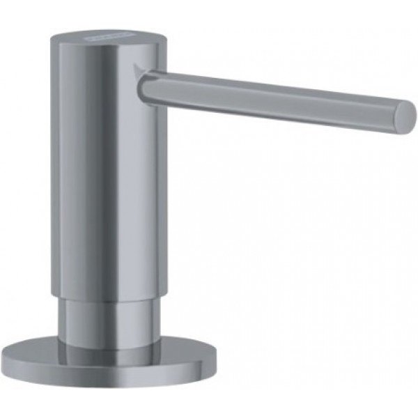 Dispenser επικαθήμενο, με δοχείο 300ml, Stainless Steel Optic από ορείχαλκο επιφάνεια: Γυαλιστερή, χρώμα: Γκρι Dispenser