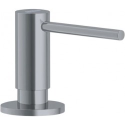 Dispenser επικαθήμενο, με δοχείο 300ml, Stainless Steel Optic από ορείχαλκο επιφάνεια: Γυαλιστερή, χρώμα: Γκρι Dispenser