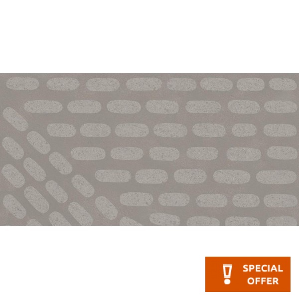 Decor tile 30x60 Italy 1st choice rettificato, hue: Grey Tile Liners (Listello)-Decore