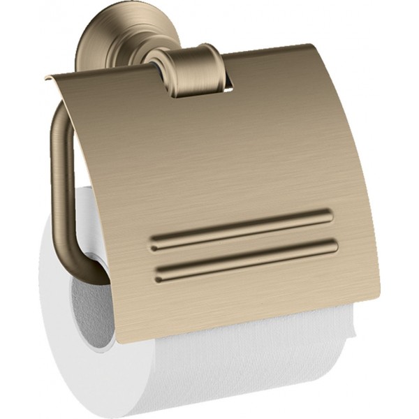 Paper holder with cover material: Brass Brushed Nickel, color: Chrome surface: Brushed Toilet paper holders Paper holder with cover material: Brass Brushed Nickel, color: Chrome surface: Brushed Toilet paper holders