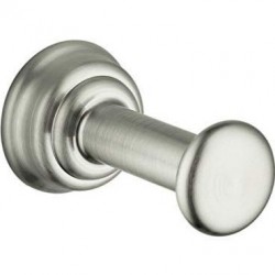 Άγκιστρο από ορείχαλκο μονό Brushed Nickel, χρώμα: Χρωμέ επιφάνεια: Βουρτσισμένη Άγκιστρα