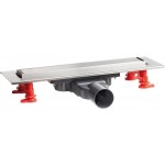 Αυλάκι ντουζιέρας (σχάρα) slim Y5,00 cm από inox 50cm, χρώμα: Χρωμέ Αυλάκι ντουζιέρας (σχάρα) slim Y5,00 cm από inox 50cm, χρώμα: Χρωμέ