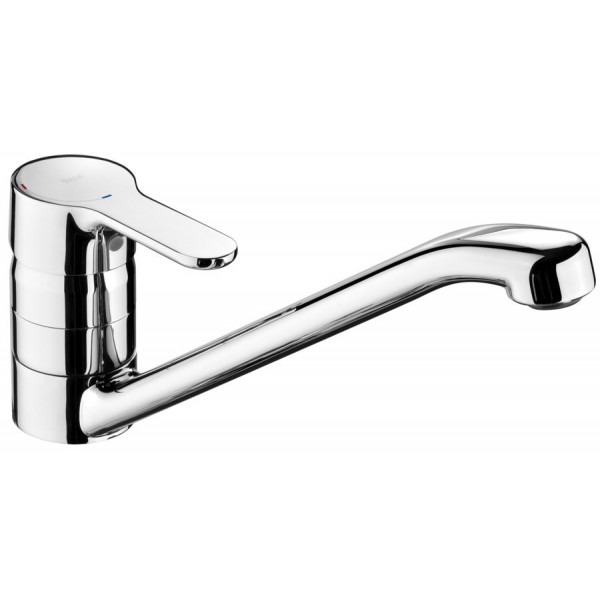 Kitchen tap Deck-mounted material: Brass, color: Chrome surface: Glossy Deck-mounted