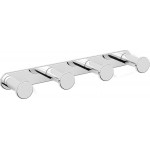 Hook Flat wall mounted material: Brass multi, color: Chrome surface: Glossy Hooks