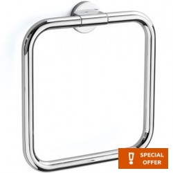 Towel ring closed material: Brass, color: Chrome surface: Glossy Towel rings