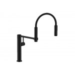 Kitchen tap Deck-mounted material: Brass with shower L-spout, color: Black surface: Matt Deck-mounted Kitchen tap Deck-mounted material: Brass with shower L-spout, color: Black surface: Matt Deck-mounted