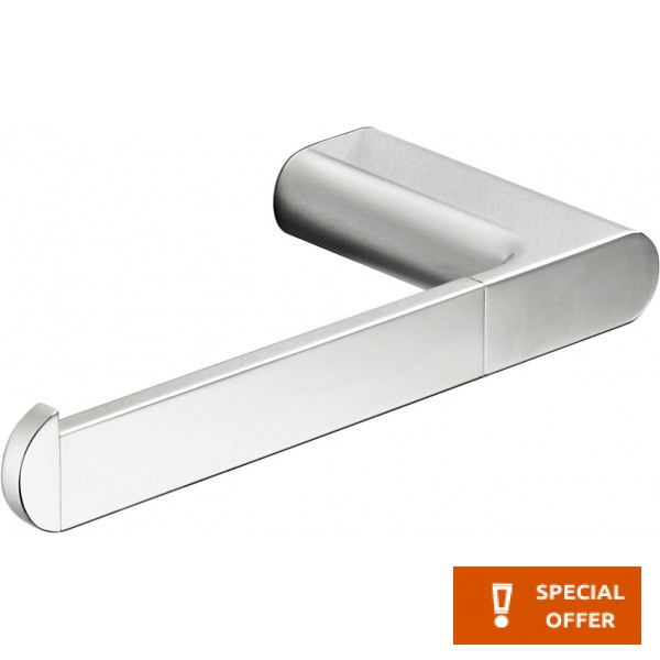 Paper holder no cover material: Brass left, color: Chrome surface: Glossy Toilet paper holders