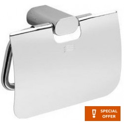 Paper holder with cover material: Brass, color: Chrome surface: Glossy Toilet paper holders