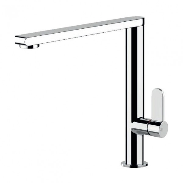 Kitchen tap Deck-mounted material: Brass, color: Chrome surface: Glossy Deck-mounted