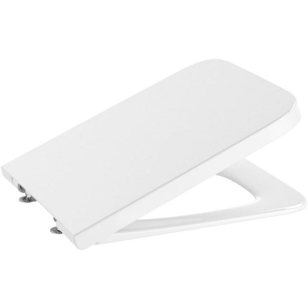 Toilet-seat soft closing, style: Wrapover Square, color: White Toilet seats & covers