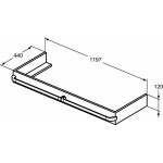 Βάση επίπλου χωρίς νιπτήρα 120x44x12 από λάκα επίτοιχου τύπου, χρώμα: Λευκό Βάσεις επίπλου χωρίς νιπτήρα Βάση επίπλου χωρίς νιπτήρα 120x44x12 από λάκα επίτοιχου τύπου, χρώμα: Λευκό Βάσεις επίπλου χωρίς νιπτήρα