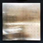 Κεφαλή ντους οροφής 40x40 από ορείχαλκο 1 ροής Brushed nickel, χρώμα: Χρωμέ επιφάνεια: Βουρτσισμένη Κεφαλές ντους