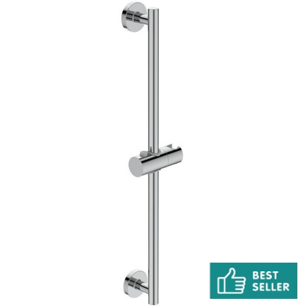 Βέργα ντους 60cm από ορείχαλκο απλή, χρώμα: Χρωμέ επιφάνεια: Γυαλιστερή Βέργες ντους