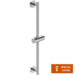 Shower slider rail 60cm material: Brass  for hand shower Μ3 & Μ1 Simple, color: Chrome surface: Glossy Shower slider rails