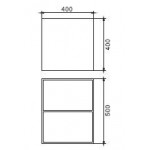 Ράφι μπάνιου 40x40x50 από solid surface, χρώμα: Λευκό Ράφια μπάνιου Ράφι μπάνιου 40x40x50 από solid surface, χρώμα: Λευκό Ράφια μπάνιου