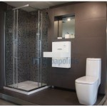 Ντουζιέρα τετράγωνη 90x90x5 από solid surface, χρώμα: Λευκό επιφάνεια: Ματ Τετράγωνες