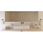 Νιπτήρας ελευθέρας τοποθέτησης 80x40x14,5 από solid surface χωρίς οπή  χωρίς υπερχείλιση, χρώμα: Λευκό επιφάνεια: Ματ Ελευθέρας τοποθέτησης