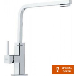 Kitchen tap Deck-mounted material: Brass, color: Chrome surface: Glossy
