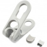 Στήριγμα ντους βέργας από ABS, χρώμα: Χρωμέ επιφάνεια: Γυαλιστερή Στηρίγματα ντους