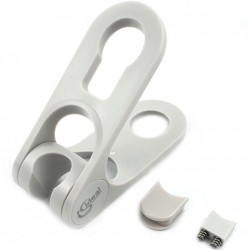 Στήριγμα ντους βέργας από ABS, χρώμα: Χρωμέ επιφάνεια: Γυαλιστερή