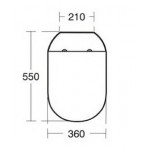 Κάλυμμα λεκάνης soft closing Wrapover, χρώμα: Λευκό Καλύμματα