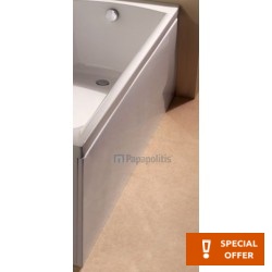 Bathtub panel 140cm corner, color: White Panels