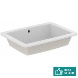 Washbasin Built-in 60x44 material: Porcelain With overflow Without hole, color: White surface: Glossy Built-in